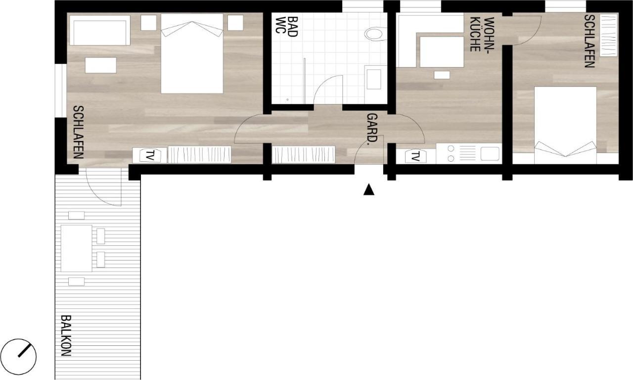 사슈른 Haus Gueatli 아파트 외부 사진